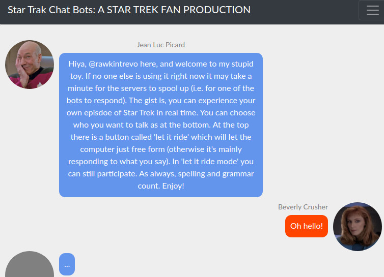 Star Trek Chat Bots